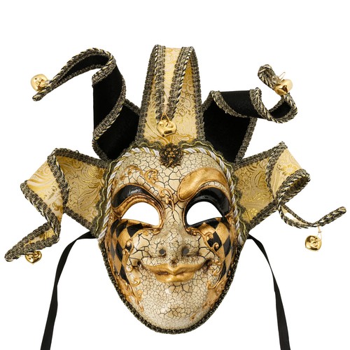 Black gold full face - gold, venetian
