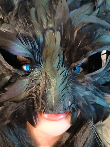 Venetian full face - face, feather