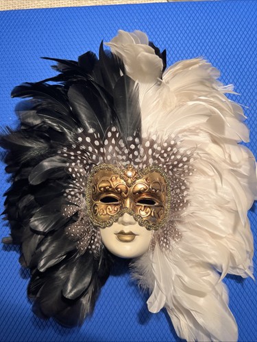 Venetian feather mask - venetian,