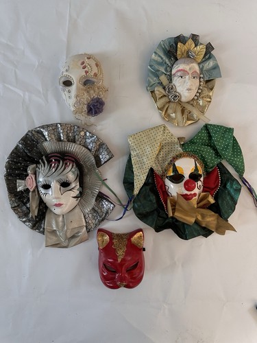 Vintage decorative wall masks - vintage,