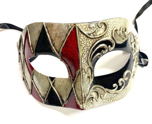 Maschera occhi rossi neri
