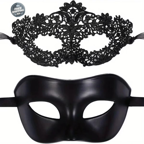 Elegante maschera pizzo - in,