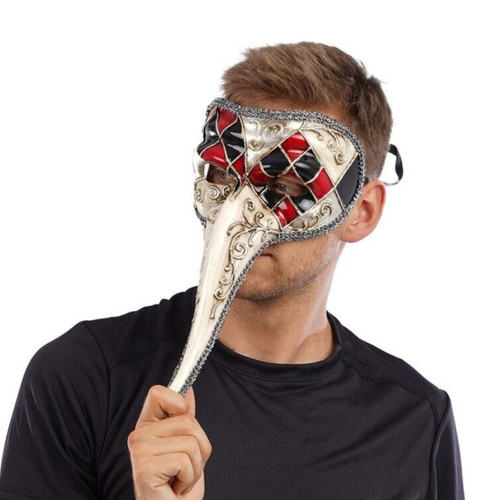 Maschera veneziana naso lungo