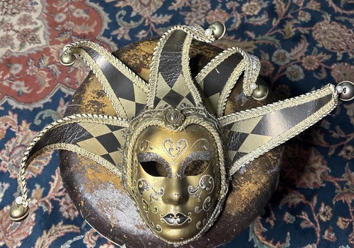 Maschera joker giullare - joker,