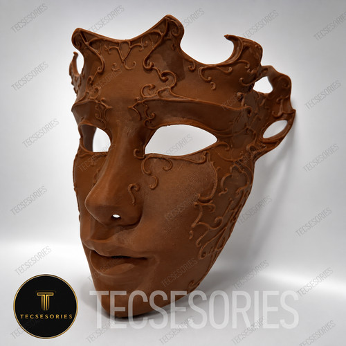 Venetian masquerade mask brown - mask,