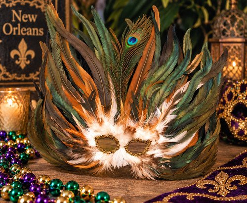 Venetian feather masquerade - venetian,