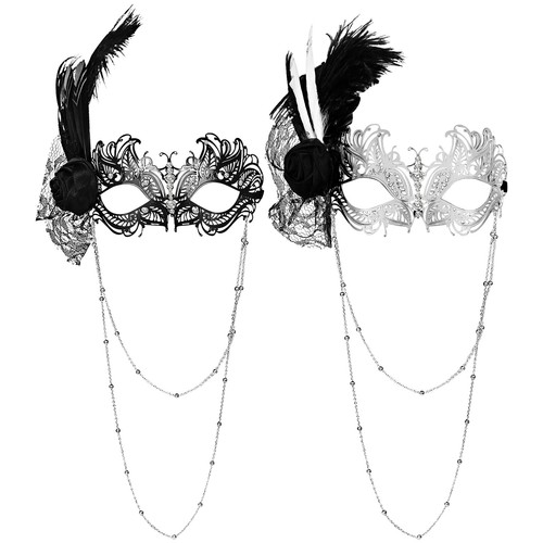 Women feather masquerade - women's,