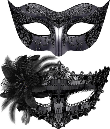 Couple masquerade masks - masquerade,