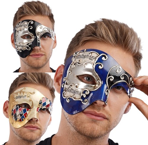 Maschera mezza viso veneziana - maschera,