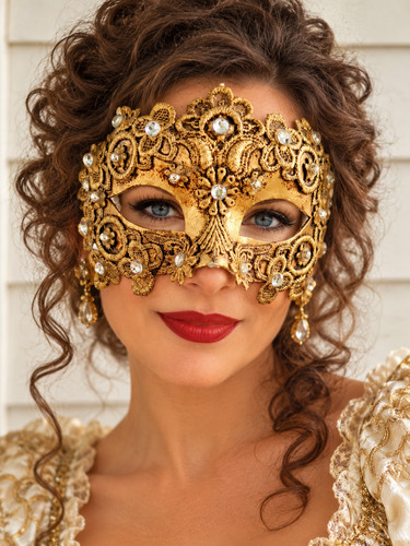 Gold venetian style - venetian, masquerade