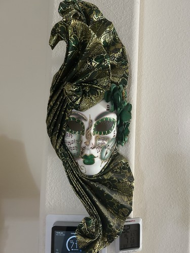 Venetian hand painted mask - hand,