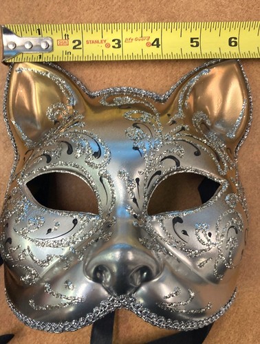 Cat venetian mask handmade - cat,