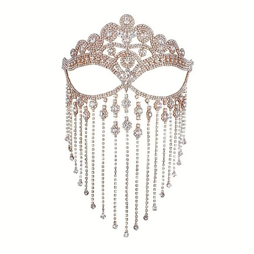 Rhinestone masquerade mask - masquerade,