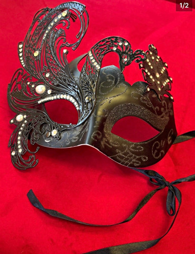 Venetian masquerade half face - half,