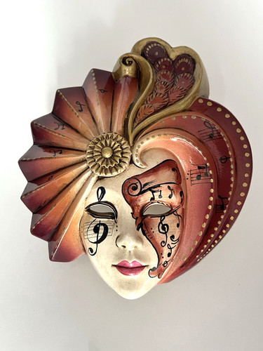 Targa maschera parete - targa,