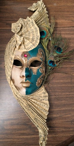 Handmade venetian mask with - handmade,