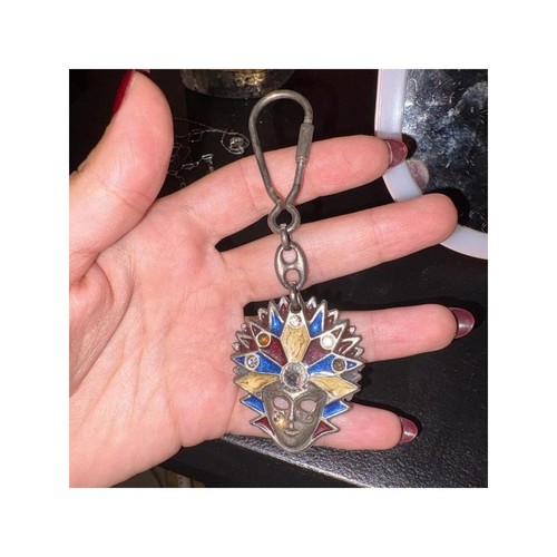 Vintage venetian mask pendant - mask,
