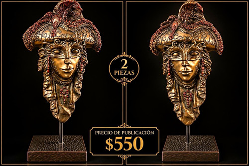 Venetian style metal mask - venetian,